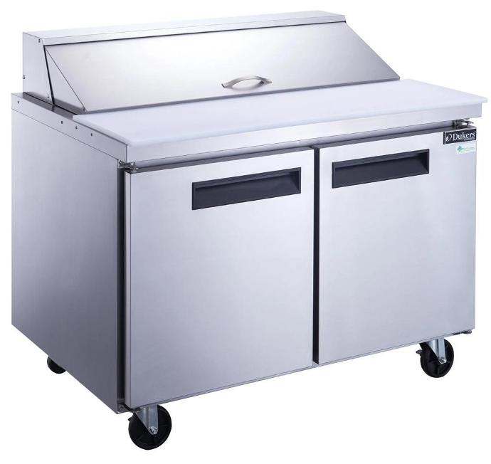 DSP48-12-S2  48" Salad prep table Dukers